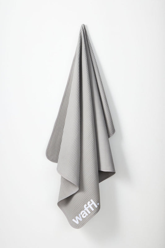 Stone Grey waffl towel