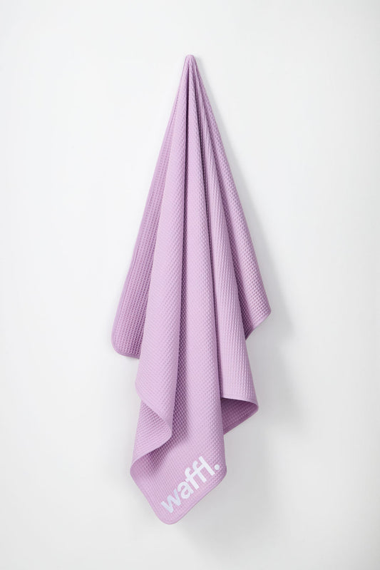 Lilac waffl towel