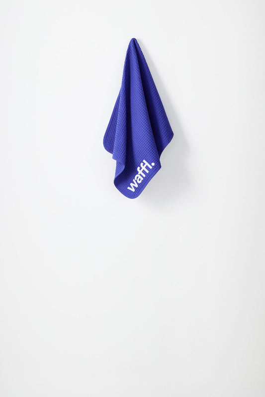 waffl mini towel - royal blue