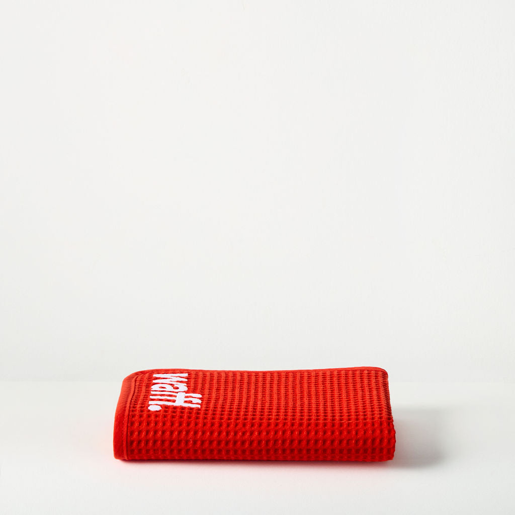 waffl mini towel - Red